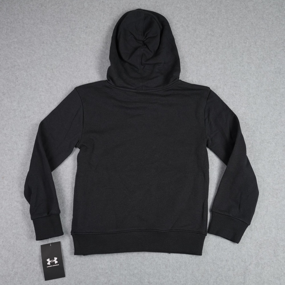 Under Armour Hoodie Kids Size 6 Black Camo Logo Pullover Sweatshirt UAFIB25E-001 - Picture 4 of 4